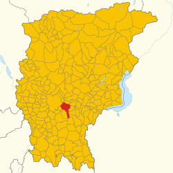 Map of Seriate (Province of Bergamo, region Lombardy, Italy 2024)